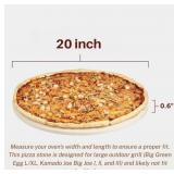 Pizza Stone 20 inch, Extra Large Pizza Stone for Grill, Compatible with Kamado Grill, Big Green Egg Pizza Grill Stone Large,Heat Resistant up to 1,472 F