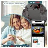 $110 Bird Feeder with Camera-2K HD & Full Color Night Vision, Free AI Forever for 1,1000+ Species Identification, Solar Powered Wireless Outdoor, Includes 64GB TF Card, Two-Way Audio, App Alerts