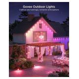 $260 Govee Permanent Outdoor Lights 2, 100ft RGBIC Outdoor Lights with 72 LED Lights, IP67 Waterproof, 100 Scene Modes with 40lm White for Outdoor Decorations, Works with Alexa, Google Assistant, Whit