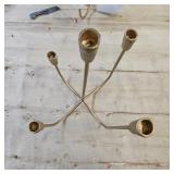 Candlestick Holders Cast Iron 5-Arm Candelabra for Taper Vintage Stand for Home Decor & Weddings Decorative Stand