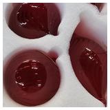 12 Pcs Burgundy Glass Christmas Ornaments, Mercury Vintage Christmas Ball Ornaments Red Hanging Hand Blown Glass Balls for Home Xmas Tree Birthday Party Holiday Wedding Decor, 2.36 Inch