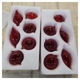 12 Pcs Burgundy Glass Christmas Ornaments, Mercury Vintage Christmas Ball Ornaments Red Hanging Hand Blown Glass Balls for Home Xmas Tree Birthday Party Holiday Wedding Decor, 2.36 Inch