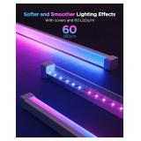 $150 Govee RGBIC LED Strip Lights 32.8ft with Covers, Smart Lights Work with Alexa and Google Assistant, LED Diffuser Channel with LED Lights for Bedroom, Skirting Lines, Studio, Cabinet