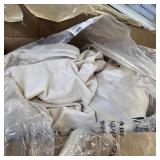 Tan Cotton Velvet Curtain one Panel 52x96 Inch 4 Panels