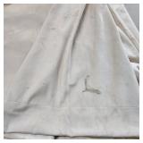 Tan Cotton Velvet Curtain one Panel 52x96 Inch 4 Panels