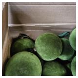32 Pcs Green Velvet Christmas Balls Bulk - 3.15 Inch Flocked Christmas Tree Ball Ornaments Xmas Shatterproof Hanging Ornaments for Xmas Tree Garland Holiday Party Decoration
