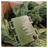 Christmas Garland with Lights for Mantle Prelit - INCIKITI 9FT Norfolk Pine Garland Prelit Garlands for Decoration Christmas, Battery Operated Christmas Garland with Lights for Stairs Railing Table