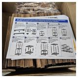 Bamworld Plant Stands with Grow Light Indoor 4 Sets Plant Shelves Outdoor Wooden Plant Holder for Multiple Plants Flower Stands Window Warm Light