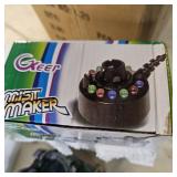 Tabletop Rockery Fountain Indoor Waterfall Bonsai Desktop Mini Rockery Water Fountain with Automatic Pump and LED Light, Home Office Bedroom Humidifier Desk Decorate (Style 1)