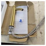 Vessel Sink Faucet Brushed Gold Tall Bathroom Faucets Single Handle One Hole Rv Vanity Lavatory Bathroom Sink Faucet
