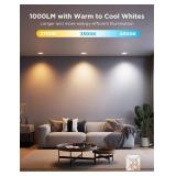 $220 Govee Smart Retrofit Recessed Lighting 6 Inch, Wi-Fi Bluetooth Direct Connect RGBWW Retrofit Can Lights, 65 Scene Modes, Works with Alexa & Google Assistant, 1000 Lumens, 6 Pack