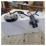 Industrial Pendant Lighting, Modern Clear Glass Shade Farmhouse Adjustable Hanging Light Fixtures for Kitchen Island Living Room Bedroom Hallway, 3-Pack