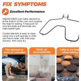 Upgraded WB44K10005 WB44K10001 Oven Bake Element Suitable for GE Hotpoint Americana Oven model RB526H3WW,RB757BH1WH,RB787WH1WW,RB787CH2CC,JBS03H2WH,36291114101,ABS200P1WW, JB14Y1DC,etc. by Beaquicy