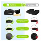 AUVON Anti-Slip Wheelchair Cushions with Front High Rear Low & Hump Design, Ergonomic Seat Cushion to Optimize Sitting Posture, Chair Cushions Relieve Sciatica, Back, Pressure Sore & Ulcer Pain