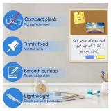 OWLKELA Dry Erase Cork Board 16.5"x12.6", Notice Pin Board, Memo Board, Vision Board, Bulletin Board for Office, Classroom or Home, Mounting Hardware and Push Pins Included, Wooden Frame