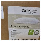 Coop Home Goods Original Adjustable Pillow, Queen Size Bed Pillows for Sleeping, Cross Cut Memory Foam Pillows - Medium Firm Back, Stomach and Side Sleeper Pillow, CertiPUR-US/GREENGUARD Gold