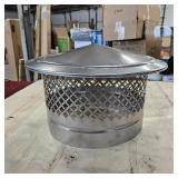 8 Inch Chimney Cap, 8" Stainless Steel Cone Top Chimney Cap with Screen, Adjustable and Reinforced Round Chimney Cap, Chimney Cover for Vents,Rain Cap for All-Round Chimney,8 Inch Round Chimney Cap