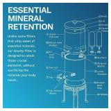 $250 Survivor Filter Ultra Gravity Water Filter System - Stainless Steel Countertop Gravity Fed Water Filter, 2.25 Gallon, for Home and Outdoors - Removes Bacteria, Viruses, and Parasites