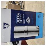 $250 Survivor Filter Ultra Gravity Water Filter System - Stainless Steel Countertop Gravity Fed Water Filter, 2.25 Gallon, for Home and Outdoors - Removes Bacteria, Viruses, and Parasites