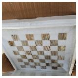 Handmade Staunton White and Green Onyx Marble Chess Board Game Set - Best Board Games for Home D cor Gifts - Suitable for Table D cor - Non Go Board Game - Non Checker Board Game