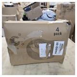 JOLLYVOGUE Cooling and Supportive Pillows for Side and Back Sleepers, Down Alternative Hotel Collection Sleeping Pillow, Queen (Pack of 4), White