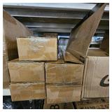 Lot of 5 with bonus box, Curtain Rods for Windows 16 to 48 or 60 Inches Max Adjustable Length 1 Inch Diameter Window Curtain Rod with Aluminium Finials, Black