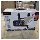 216 Bluetooth Karaoke Machine for Adult Kid with Storage and Charging Station, Powerful Karaoke System, 12H Playtime, Rechargeable Wirless Microphone, Support USB/AUX Indoor Outdoor