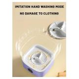 Portable Washing Machine, Mini Washer,16L Upgraded Large Capacity Foldable Washer.Deep Cleaning of Underwear, Baby Clothes and Other Small Clothes.Suitable for Apartments, Dormitories, Hotels.(Purple)