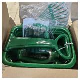 Duckura Kids Gardening Tools Set - 7pcs Wheelbarrow Set for Kids with Shovel, Rake, Leaf Rake, Summer Outdoor Yard Digging Weed Birthday Gifts Toys, Easter for Boys Girls Age 2 3+ Years(Green)