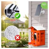 Metal AI Bird Feeder Camera w/ 32GB - Solar Powered, 2K Auto Rec & Live View, Identifies 10000+ Birds