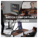 WALI Heavy Duty Single Monitor Arm for 17-49 Inch Flat Curved Ultrawide Screens, up to 33 Lbs, Adjustable Gas Spring Single Monitor Desk Mount for Home Office Gaming, VESA 75/100mm (GSM001XLN), Black