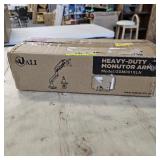 WALI Heavy Duty Single Monitor Arm for 17-49 Inch Flat Curved Ultrawide Screens, up to 33 Lbs, Adjustable Gas Spring Single Monitor Desk Mount for Home Office Gaming, VESA 75/100mm (GSM001XLN), Black