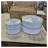 I00000 102 Pieces Gold Plastic Plates, Disposable Party Plates White Gold Rim, 51 Disposable Gold Dinner Plates 10.25 Inch and 51 Disposable Dessert Appetizer Elegant Fancy Wedding Plates 7.5 Inch