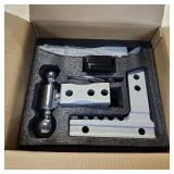 Ehaho Adjustable Trailer Hitch, Drop Hitch 2 Inch Receiver with 6 Inch Drop/Rise for Truck 12,500 LBS GTW, Waterproof Double Anti-Theft Locking Hitch Pins