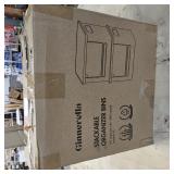 Trash Bag Dispenser 2 Pack, Acrylic Garbage Bags Dispenser with Bamboo Top, Extra Large Trash Bag Holder Dispensers Under Sink for Kitchen, Cabinet, Laundry Room, Pantry Organizer and Storage