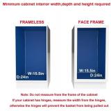 Pull Out Cabinet Organizer,14 * 21 Metal Slide Out Kitchen Cabinet Storage Shelf and Drawer Organizer NEED 15" W and 22" D Cabinet, Chrome Finish