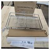 Pull Out Cabinet Organizer,14 * 21 Metal Slide Out Kitchen Cabinet Storage Shelf and Drawer Organizer NEED 15" W and 22" D Cabinet, Chrome Finish