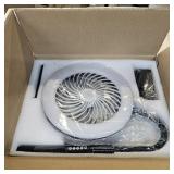 Pedestal Fan for Bedroom, Floor Lamp with RGB 18w/1500lm, 3-Speed Stand Fan Stepless Adjustable 3000K-6000K Color and Dimmer, Remote and Button Control, Adjustable Gooseneck Gloor Lamp (Black)