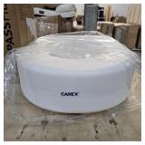 Carex Toilet Seat Riser, Adds 5 Inches of Height, Elevated and Raised Toilet Seat with 300 lbs Capacity, Standard Riser for Elderly and Handicap, Universal, Slip-Resistant, White