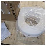 Carex Toilet Seat Riser, Adds 5 Inches of Height, Elevated and Raised Toilet Seat with 300 lbs Capacity, Standard Riser for Elderly and Handicap, Universal, Slip-Resistant, White