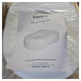 Carex Toilet Seat Riser, Adds 5 Inches of Height, Elevated and Raised Toilet Seat with 300 lbs Capacity, Standard Riser for Elderly and Handicap, Universal, Slip-Resistant, White