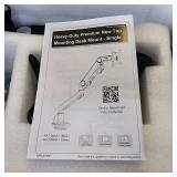 $130 AVLT Single 13"-38" Monitor Arm Desk Mount fits One Flat/Curved/Ultrawide Screens Full Motion Height Swivel Tilt Rotation Adjustable - VESA/C-Clamp/Cable Management - Black