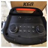 $130 Karaoke Machine & Portable PA System with 2 Wireless Microphones, Bluetooth Speaker, LED Lights, Bluetooth 5.3 & TWS Stereo, Supports Type-C/USB/TF/AUX for Home Party and Outdoor Gatherings