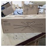 $136 Depuley 66" Ceiling Fans with Lights: Large Indoor/Outdoor Ceiling Fan for Patios Living Room - 8 Blades Brown Dimmable Ceiling Fans with Remote APP Control Timer Reversible Quiet DC Motor 6 Spee