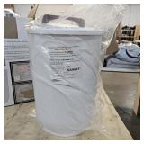 SAMEAT Heated Towel Warmers for Bathroom - Large Towel Warmer Bucket, Wood Handle, Auto Shut Off, Fits Up to Two 40"X70" Oversized Towels, White