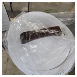 SAMEAT Heated Towel Warmers for Bathroom - Large Towel Warmer Bucket, Wood Handle, Auto Shut Off, Fits Up to Two 40"X70" Oversized Towels, White