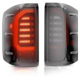 $140 LED Tail Lights Compatible with 2014-2018 Chevy Silverado 1500 2019 Silverado 1500 LD 2016-2019 Chevy 2500 HD 3500 HD 2016-2019 GMC Sierra, Bright Smoked Tail Lights, IP67 Waterproof, Pair