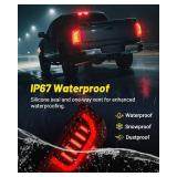 $140 LED Tail Lights Compatible with 2014-2018 Chevy Silverado 1500 2019 Silverado 1500 LD 2016-2019 Chevy 2500 HD 3500 HD 2016-2019 GMC Sierra, Bright Smoked Tail Lights, IP67 Waterproof, Pair