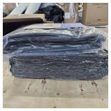 HYMOKEGE Queen Comforter Set Seersucker 7 Pieces, All Season Luxury Bed in a Bag for Bedroom, Bedding Set with Comforters, Sheets, Pillowcases & Shams, Dark Grey