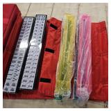 Nova Microdermabrasion American Mahjong Mah Jongg Set 166 Tiles 4 All-in-One Color Rack/Pushers Red Soft Bag Full Size Complete Mahjongg Ma Jong Set (Red)